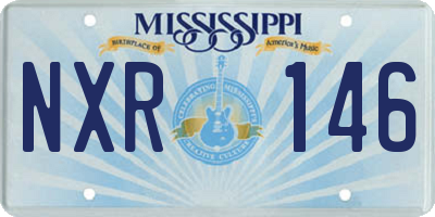 MS license plate NXR146
