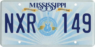 MS license plate NXR149