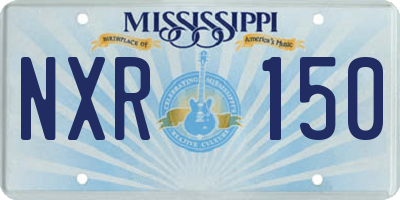 MS license plate NXR150