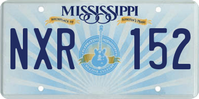 MS license plate NXR152