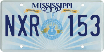MS license plate NXR153