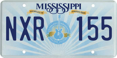 MS license plate NXR155