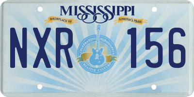 MS license plate NXR156
