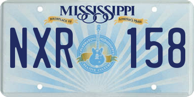 MS license plate NXR158