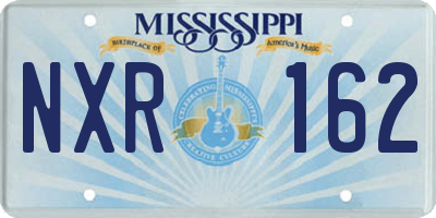 MS license plate NXR162