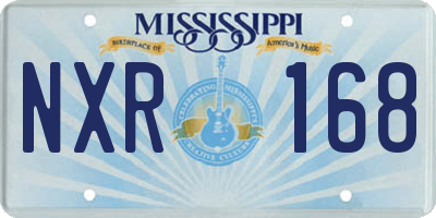 MS license plate NXR168