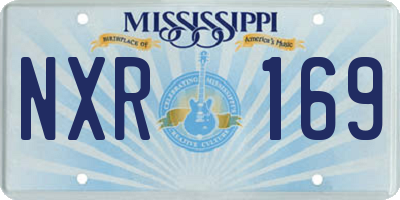 MS license plate NXR169