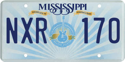 MS license plate NXR170