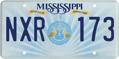 MS license plate NXR173