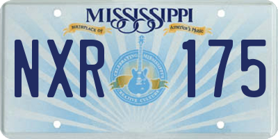 MS license plate NXR175