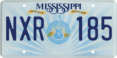 MS license plate NXR185