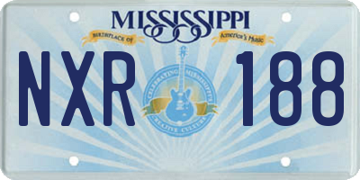 MS license plate NXR188