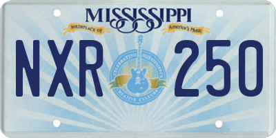 MS license plate NXR250