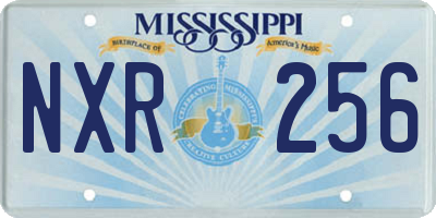 MS license plate NXR256