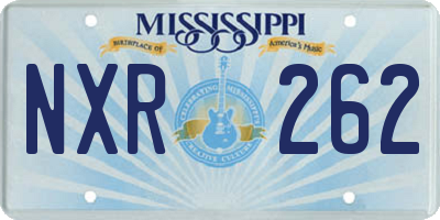 MS license plate NXR262