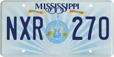 MS license plate NXR270