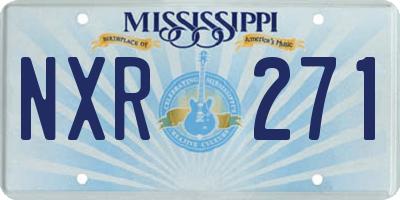 MS license plate NXR271