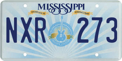 MS license plate NXR273
