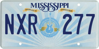 MS license plate NXR277