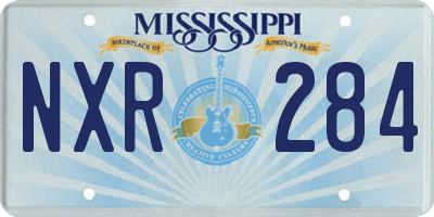 MS license plate NXR284