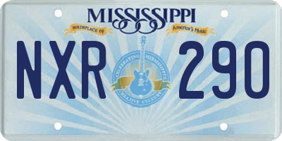 MS license plate NXR290