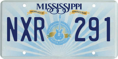 MS license plate NXR291