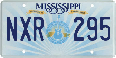 MS license plate NXR295