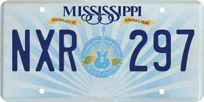 MS license plate NXR297