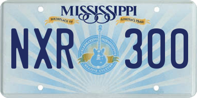 MS license plate NXR300