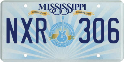 MS license plate NXR306