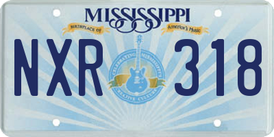 MS license plate NXR318