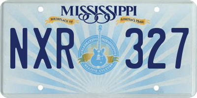MS license plate NXR327