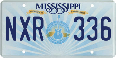 MS license plate NXR336