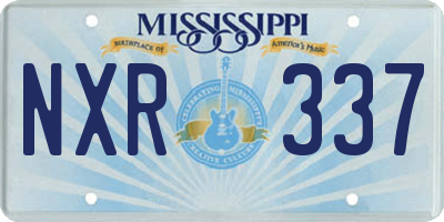 MS license plate NXR337