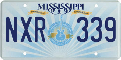 MS license plate NXR339