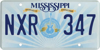 MS license plate NXR347