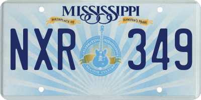 MS license plate NXR349