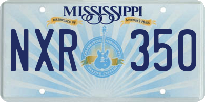 MS license plate NXR350