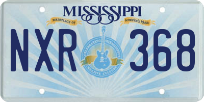 MS license plate NXR368