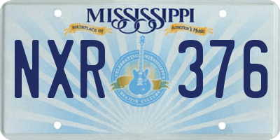 MS license plate NXR376