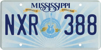 MS license plate NXR388