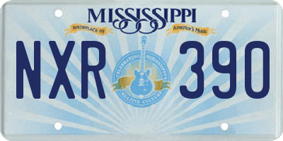 MS license plate NXR390