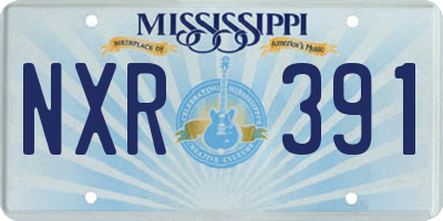 MS license plate NXR391