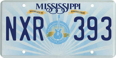 MS license plate NXR393