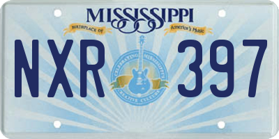 MS license plate NXR397