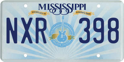 MS license plate NXR398