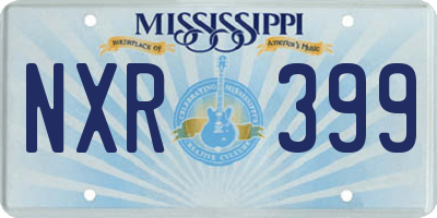 MS license plate NXR399