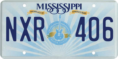 MS license plate NXR406