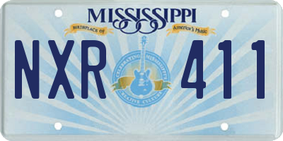 MS license plate NXR411