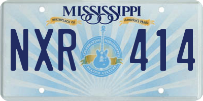 MS license plate NXR414